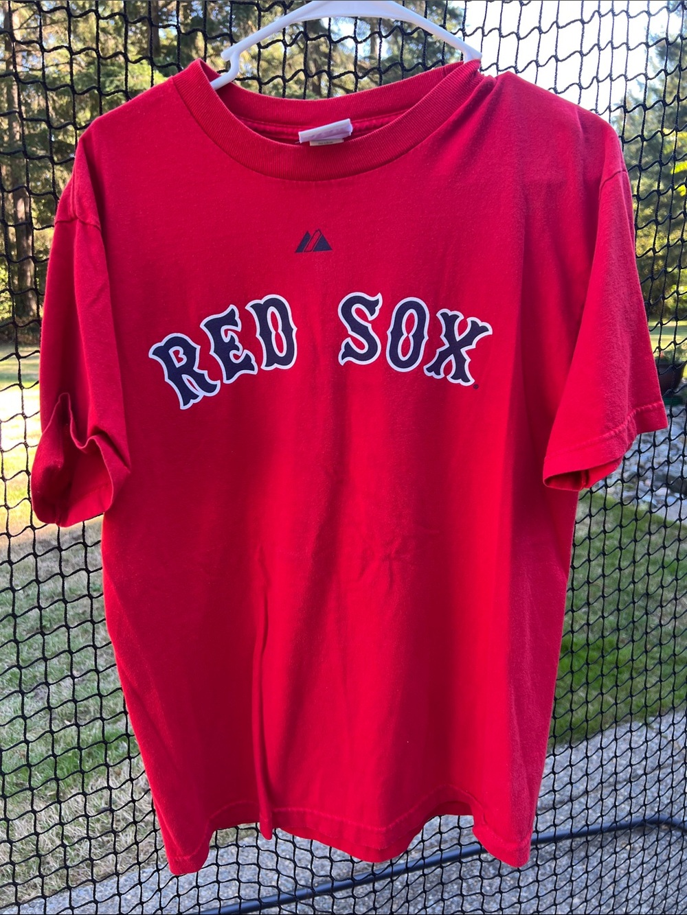 Majestic Boston Red Sox Jacoby Ellsbury #2 Red T-Shirt